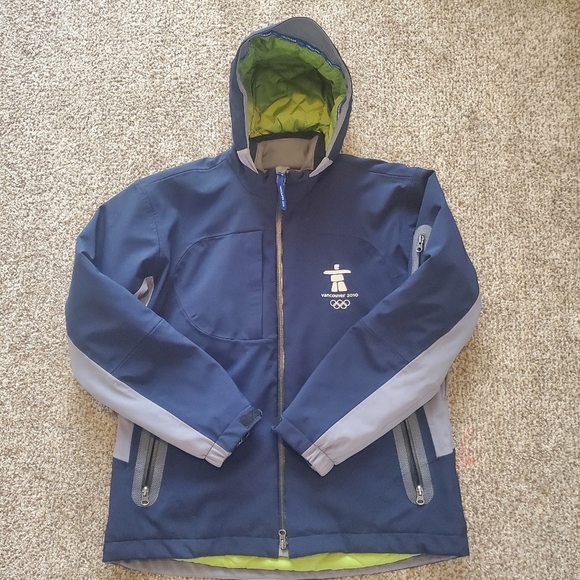 Elevate Vancouver Olympics 2010 Official Rain Jacket Women's Medium Blue - Picture 1 of 12
